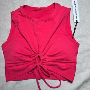 ROBIN PICCONE Aubrey Tank Top Swimsuit Tank Top Poppy Small Keyhole NWT